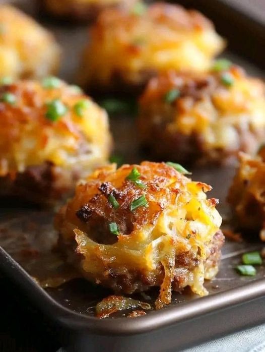 Crispy Hashbrown and Sausage Bites