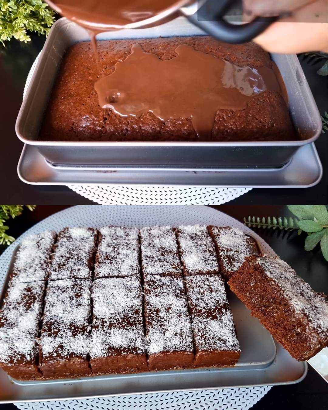 Chocolate Coffee Cake with Chocolate Glaze