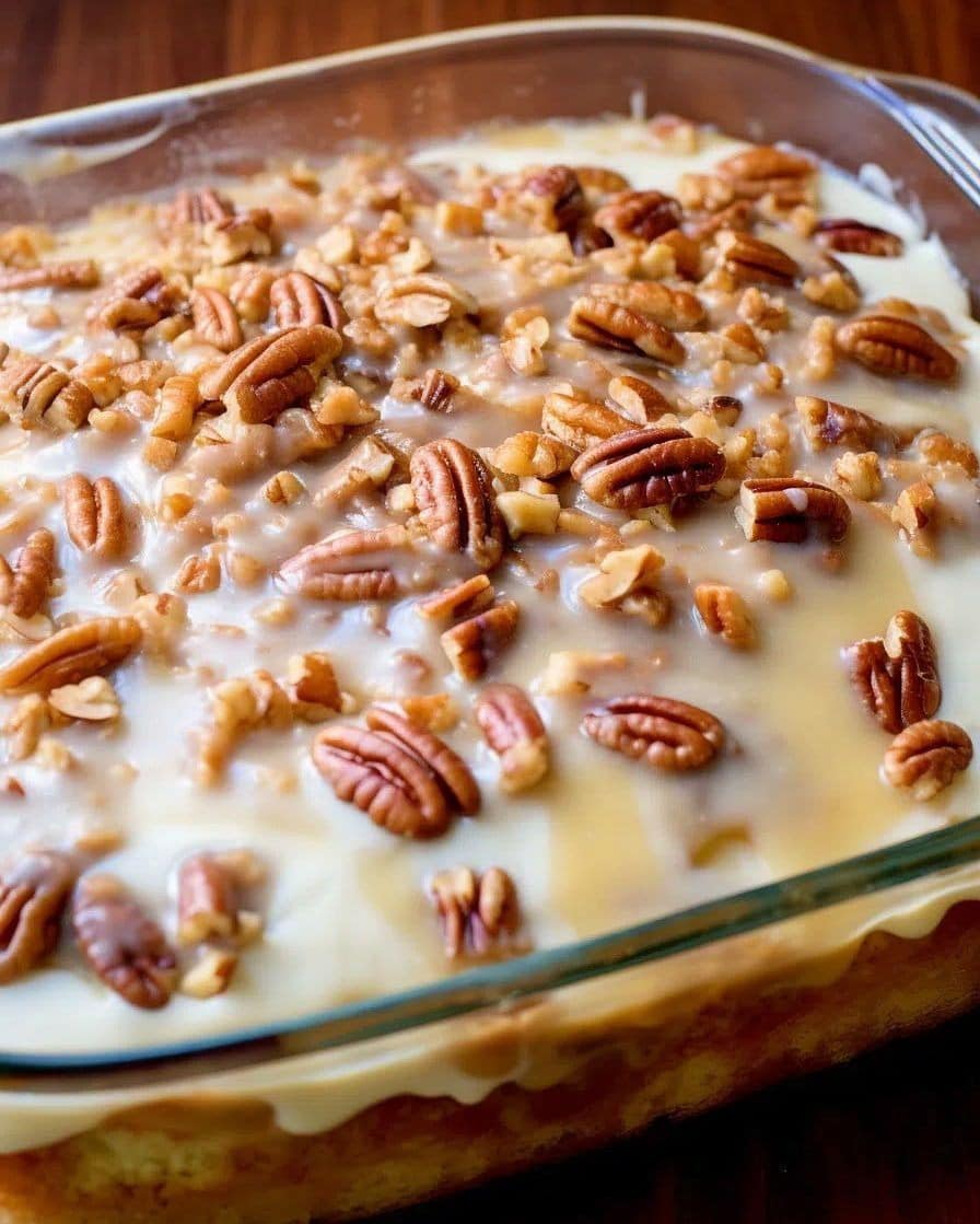 Pecan Praline Cake: