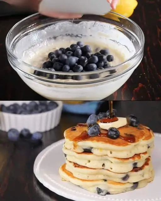 Fluffy Blueberry Pancakes Recipe