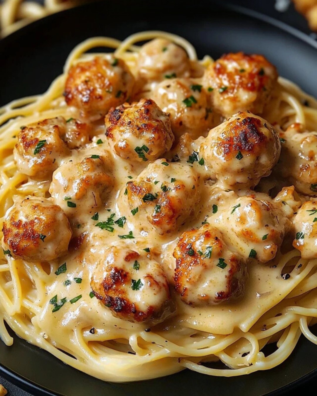 Garlic Butter Chicken with Creamy Parmesan Pasta