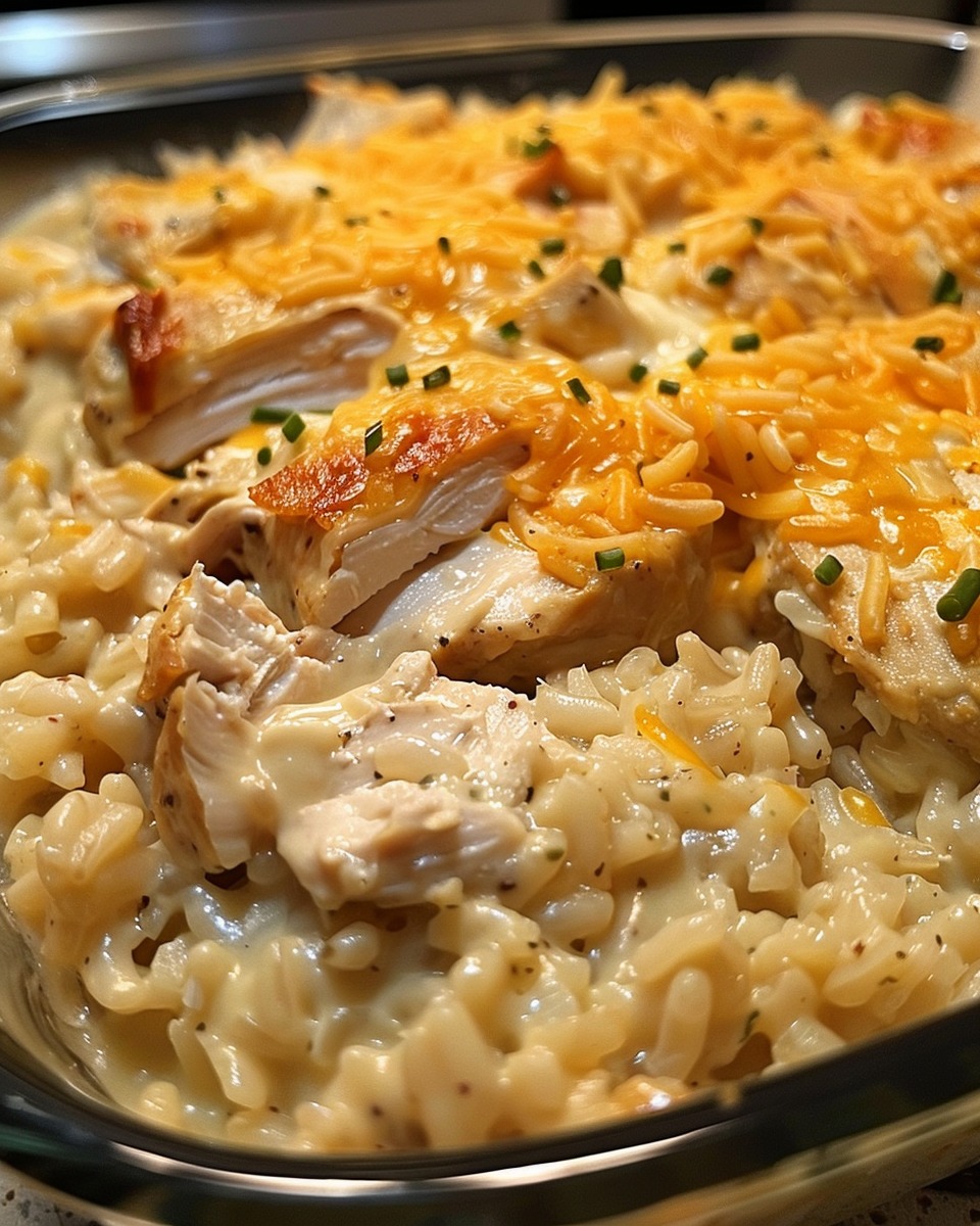 Creamy Chicken & Rice Casserole Delight!