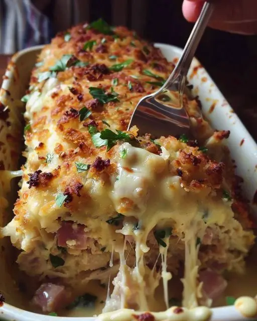 Chicken Cordon Bleu Meatloaf Recipe