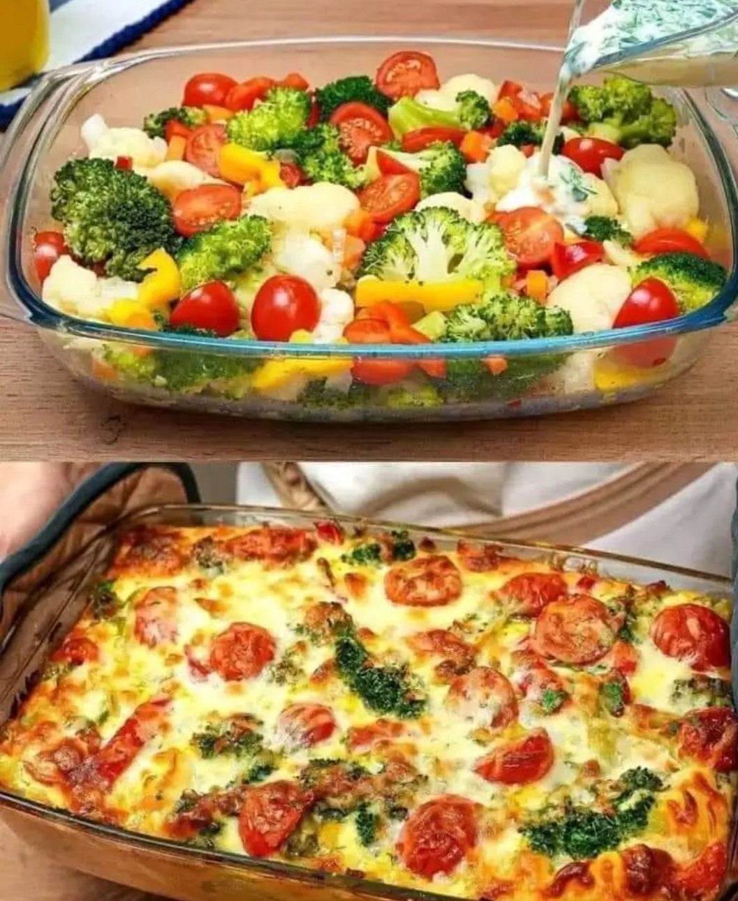 Creamy Baked Broccoli with Tomatoes and Kale: A Nutritious and Delicious Side Dish