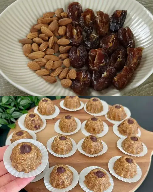 No-Bake Almond and Date Cookies with Dark Chocolate