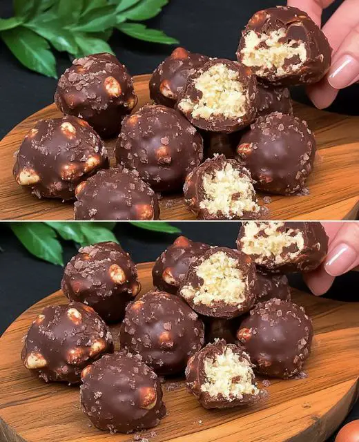 Chocolate-Coated Peanut and Cookie Balls: A Delightful No-Bake Treat