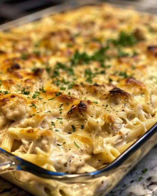 Warm, creamy, and oh-so-delicious, this Easy Chicken Tetrazzini is the ultimate comfort food for any night of the week!