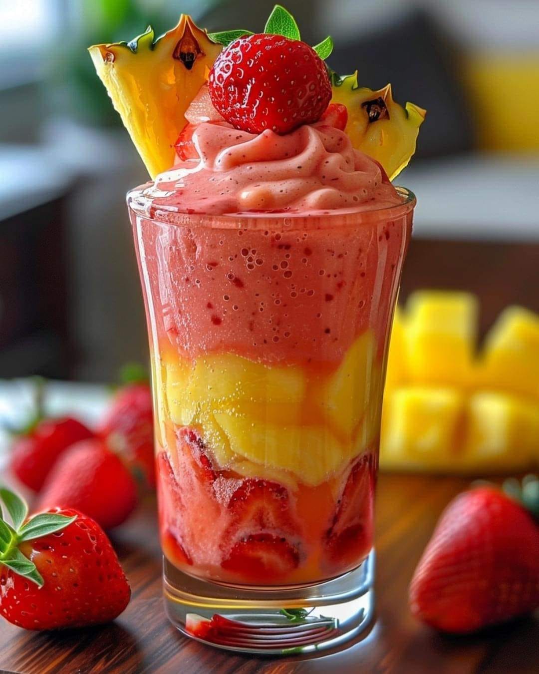 Strawberry Piña Colada Smoothie