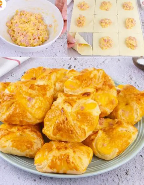 Ham pastry pockets: the delicious idea as an appetizer!