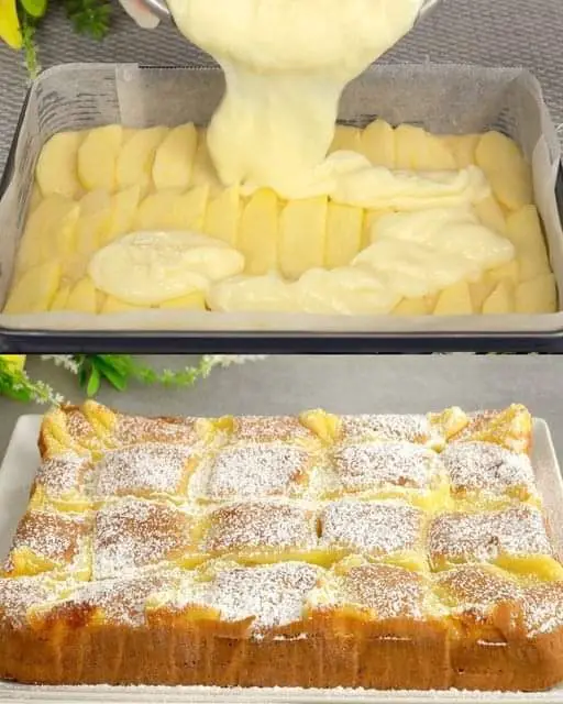 Apple Vanilla Pudding Cake