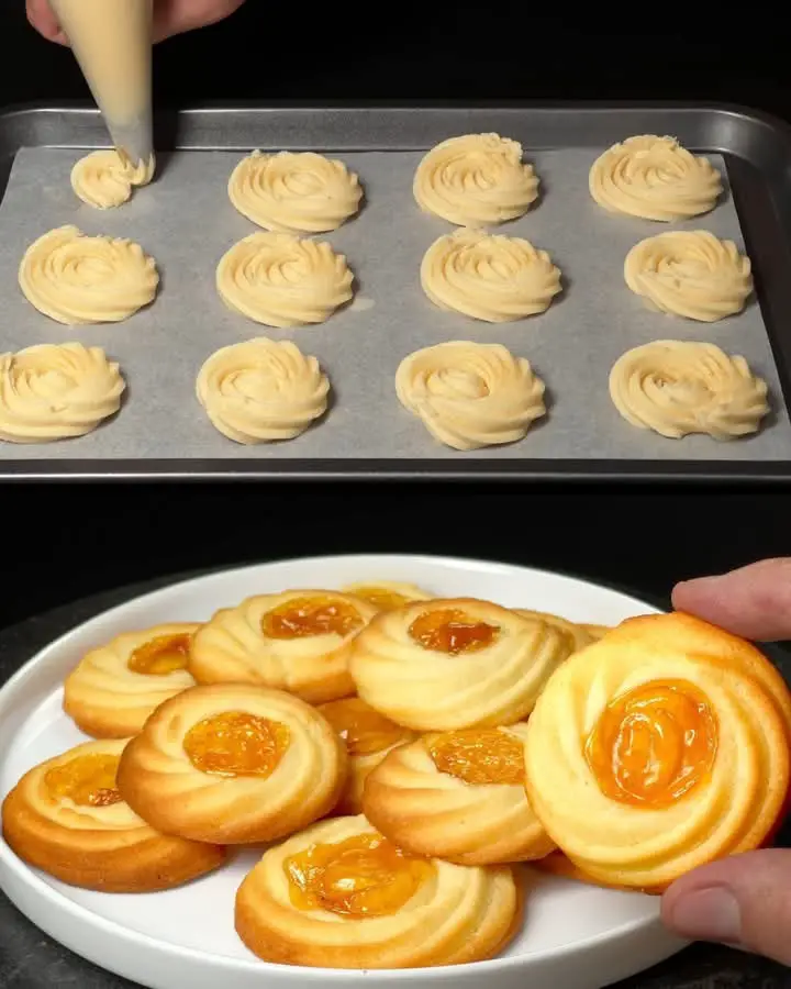 Classic Linzer Cookies with Apricot Jam