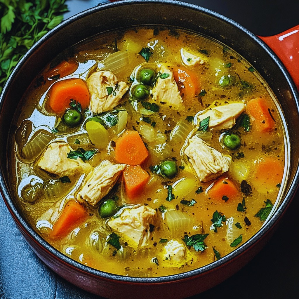 Anti-Inflammatory Turmeric Chicken Soup