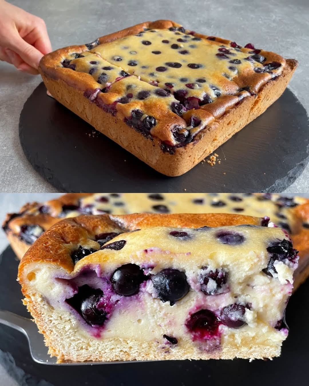 Blueberry Sour Cream Cake Recipe