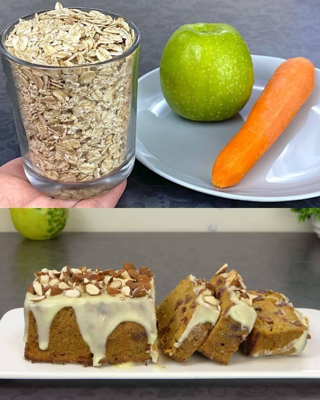 Sugar-Free Apple and Carrot Oatmeal Cake: A Healthy Delight