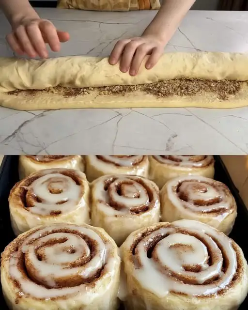 Fluffy Cinnamon-Walnut Rolls with Cream Cheese Frosting