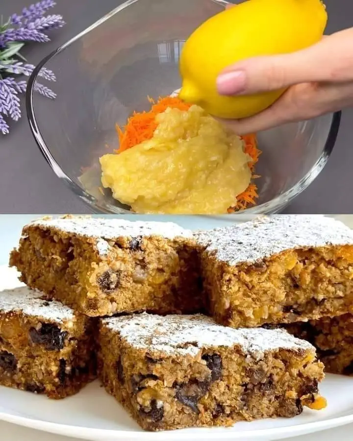 Carrot and Apple Cake with Raisins