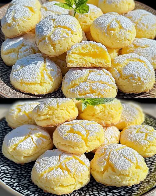 Melt-in-Your-Mouth Lemon Crinkle Cookies