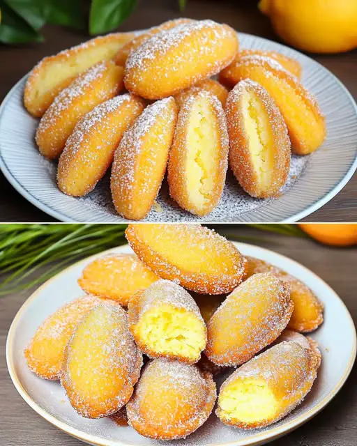 Citrus Orange Madeleines with Sugar Coating