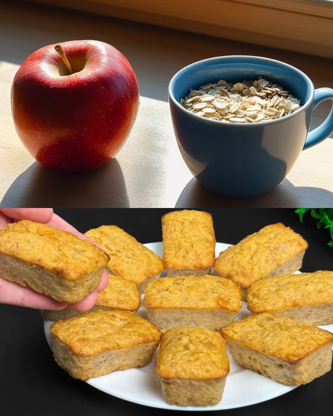 Warm Apple and Nut Oatmeal Bake