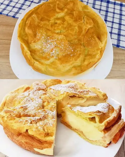 Butter Cake with Cream Filling