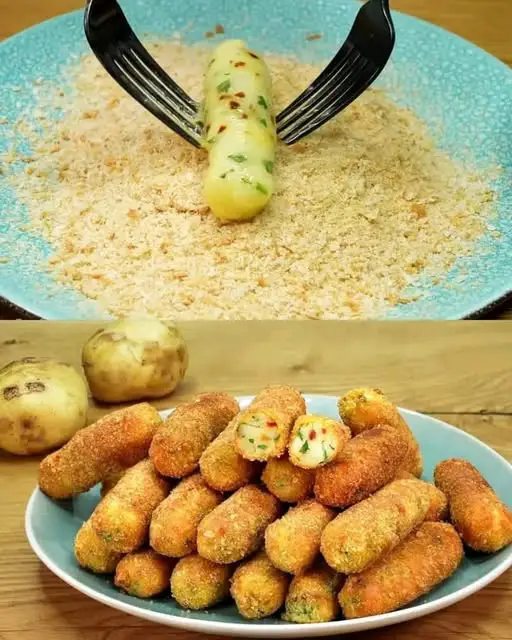 Herb and Cheese Potato Croquettes