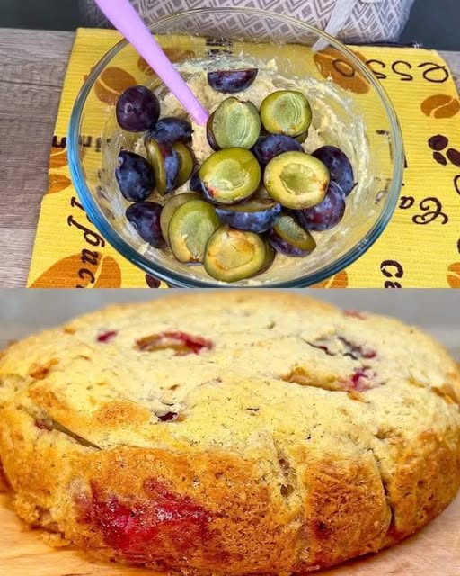 Plum Oat Cake