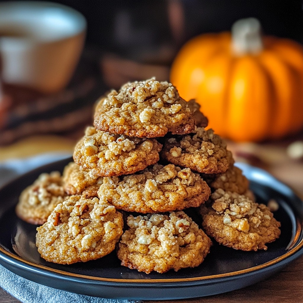 Pumpkin Cinnamon Crumble Cookies