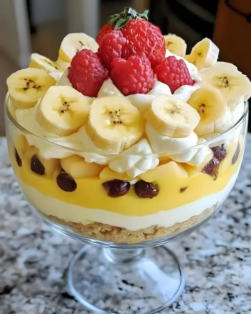 Banana Vanilla Pudding & Tropical Fruit Trifle