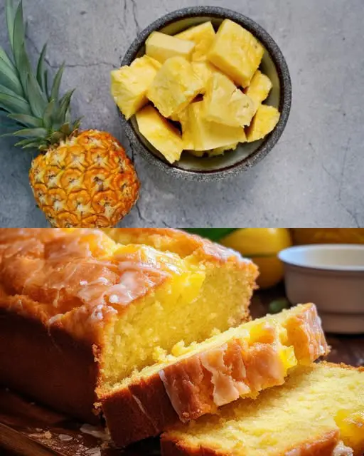 Pineapple Coconut Cake with Coconut Lemon Icing