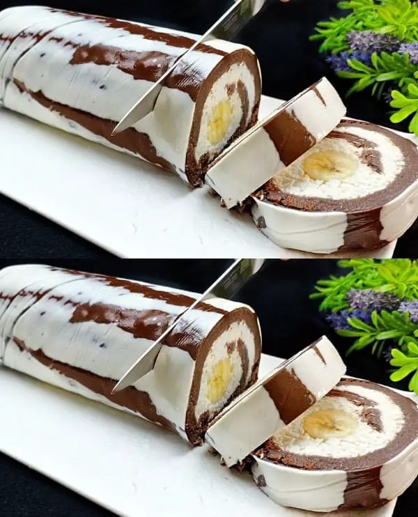 No-Bake Chocolate Nutella Roll