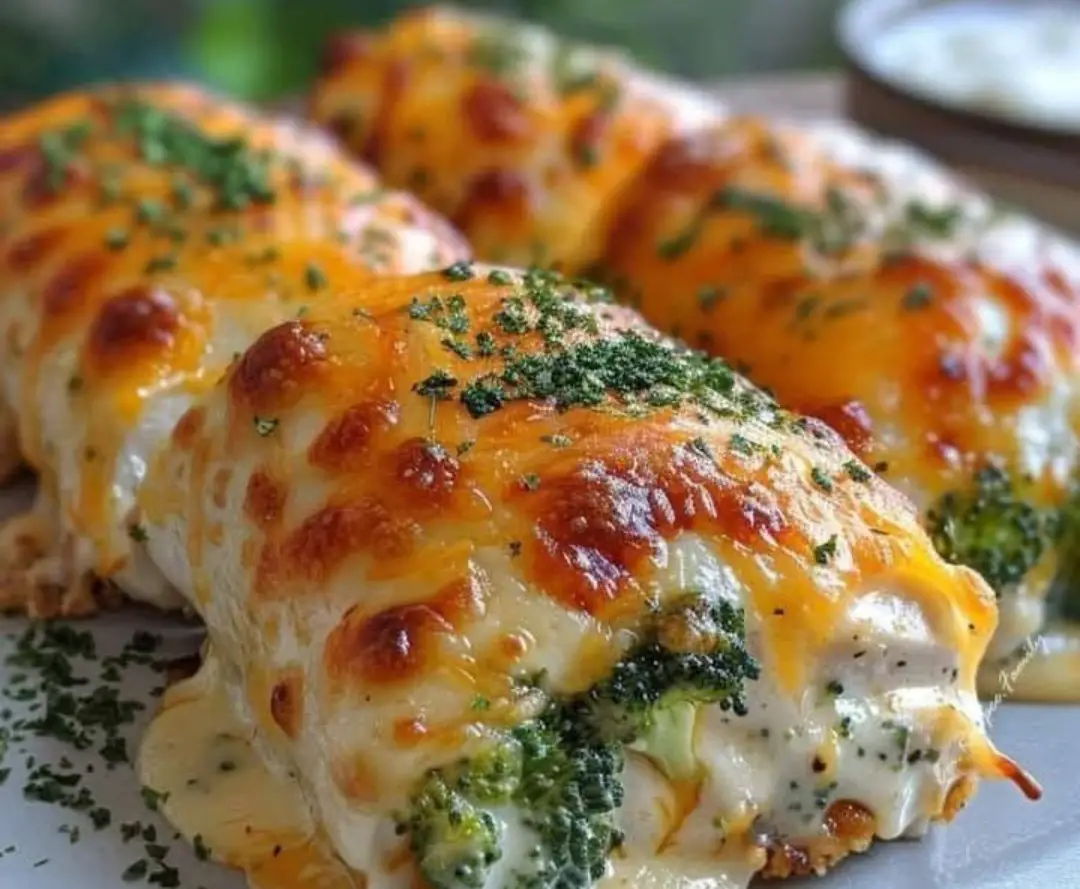 Broccoli Cheddar Chicken Rollups