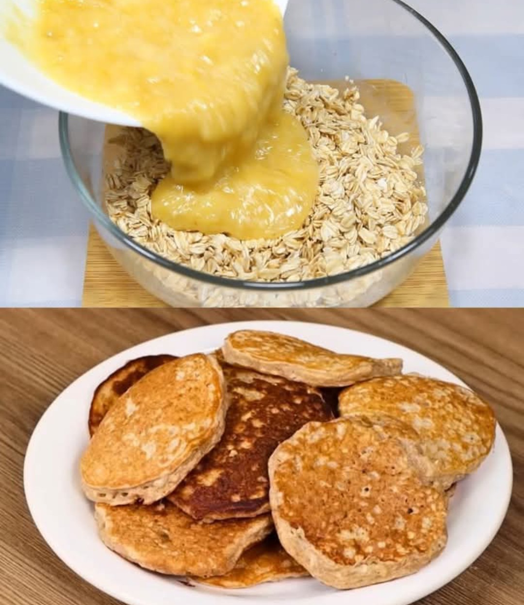 Banana Oat Pancakes Recipe