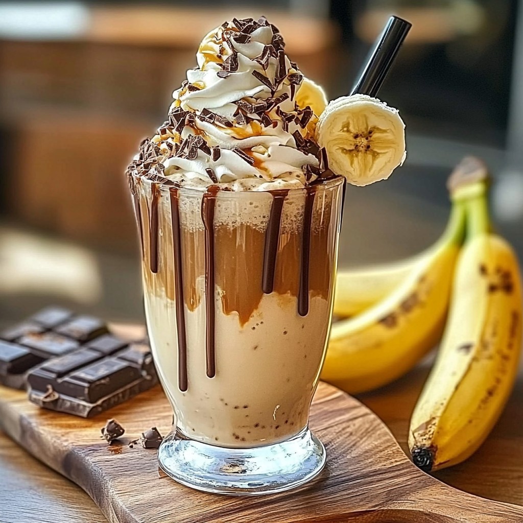 BANANA CARAMEL CHOCOLATE FRAPPUCCINO