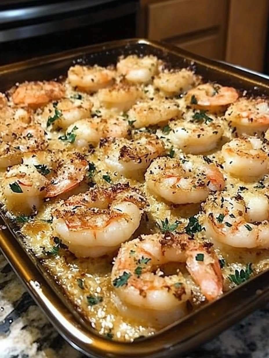 Garlic Parmesan Baked Shrimp: