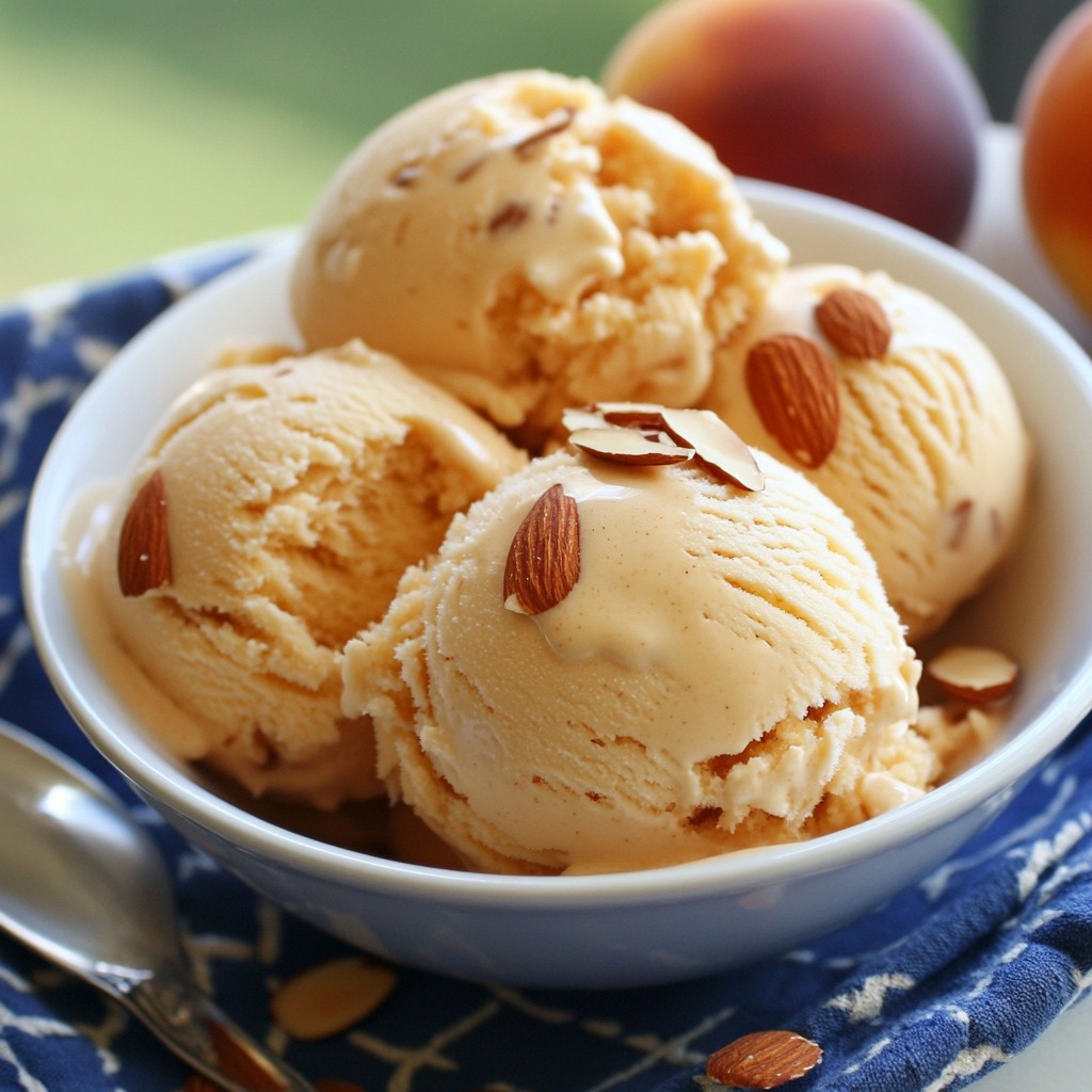 Apricot Almond Ice Cream