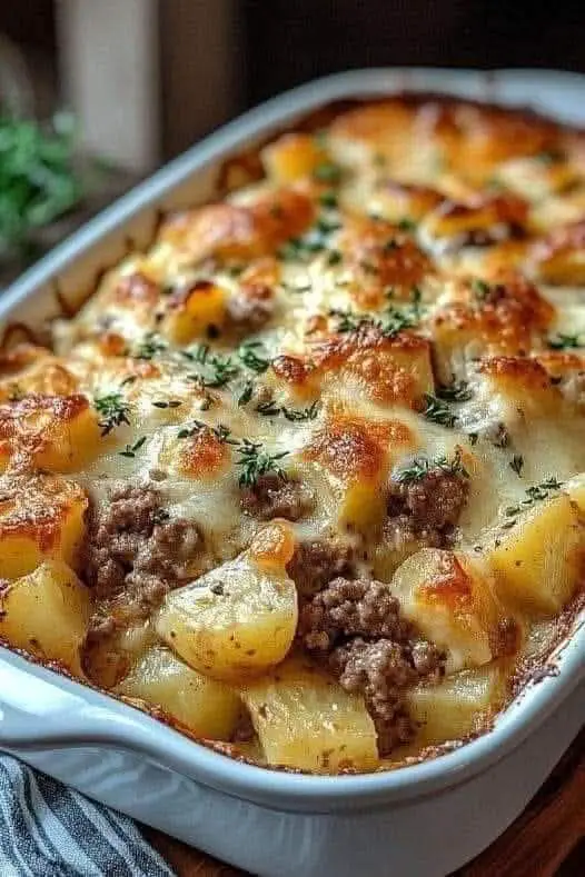 Easy Hamburger Potato Casserol