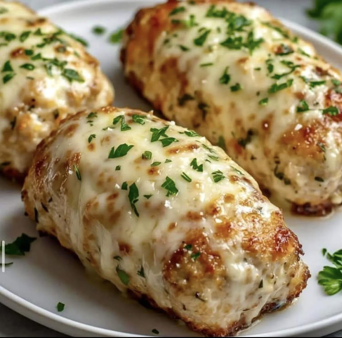 Garlic Parmesan Chicken Meatloaf