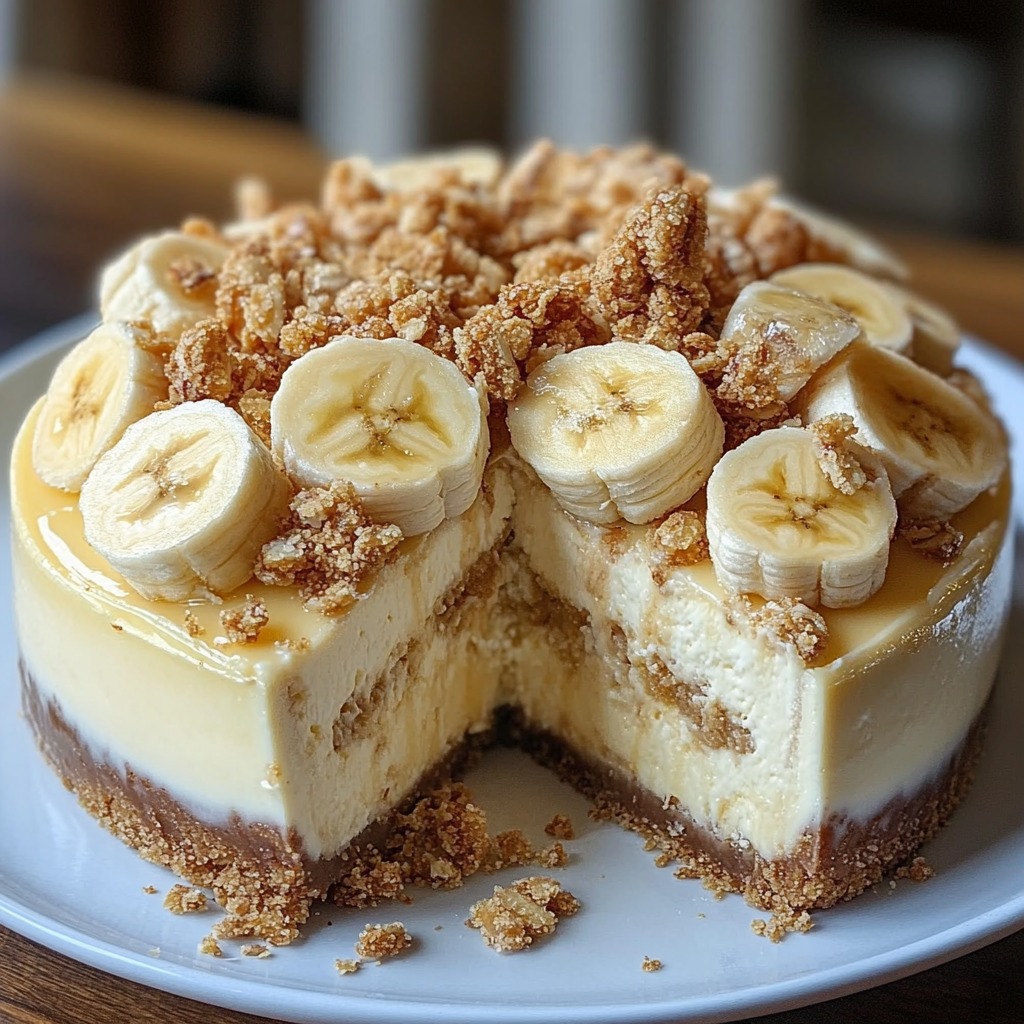 Banana Pudding Crunch Cheesecake