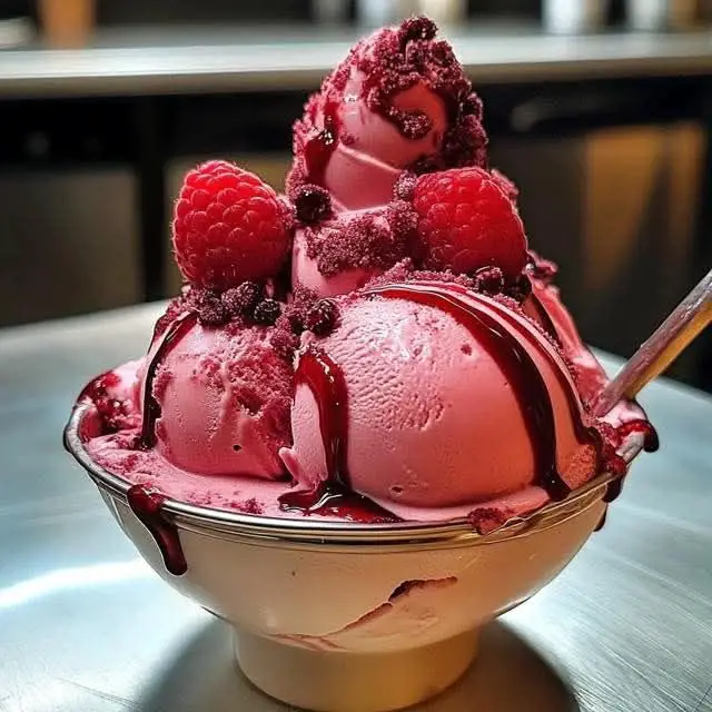 Raspberry Velvet Ice Cream