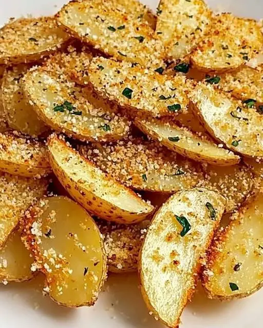 Baked Garlic Parmesan Potato Wedges