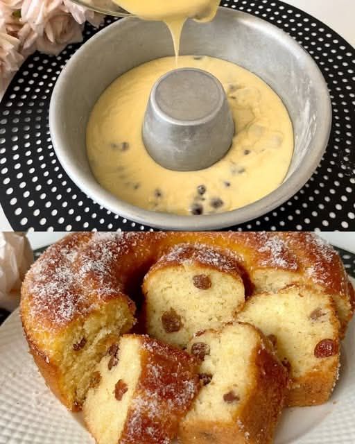 Jam and Raisin Sponge Cake