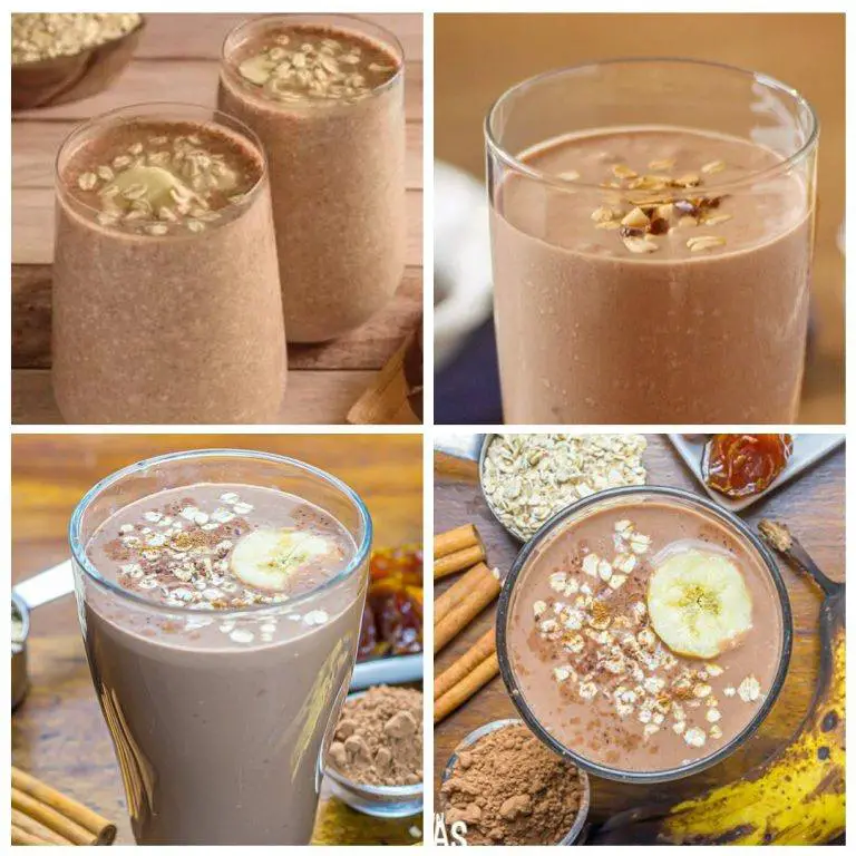 Smoothie de Avena con Chocolate y Plátano