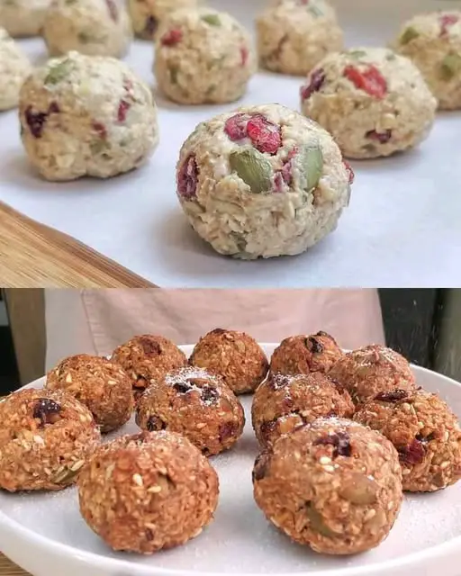 Baked Oat and Fruit Energy Balls