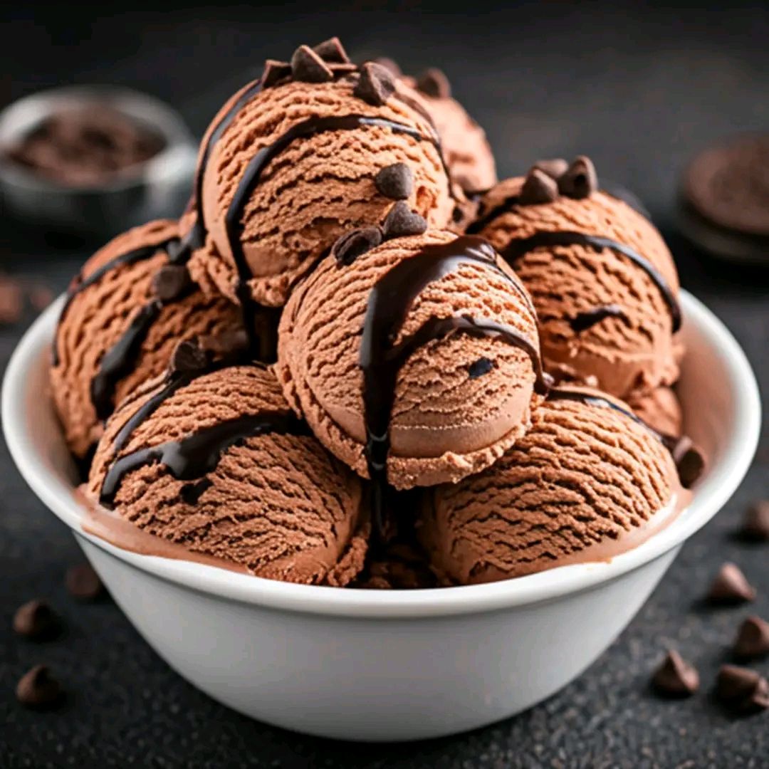 CHOCOLATE ICE CREAM.