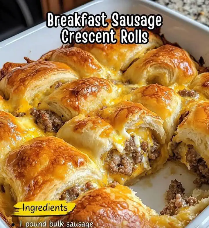 Breakfast Sausage Crescent Rolls