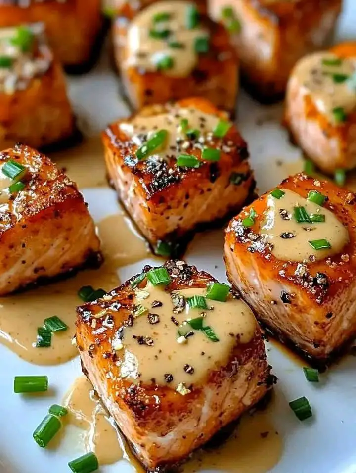 Crispy Bang Bang Salmon Bites