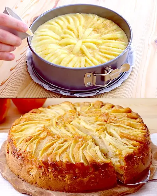 Soft, butter-free apple cake