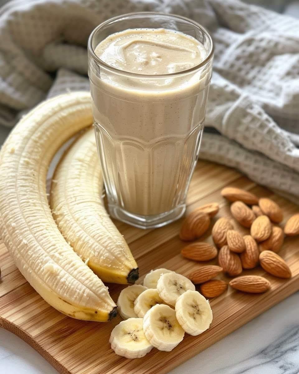 CREAMY BANANA ALMOND SMOOTHIE