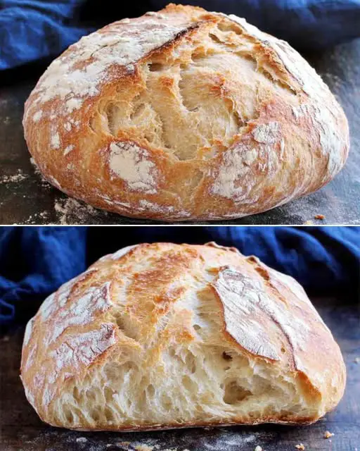 Rustic Italian Crusty Bread: A Traditional Artisanal Loaf with Perfect Crust