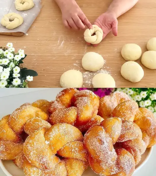 Once you have flour and milk, make these incredibly delicious donuts in just a few minutes! Table of Contents Ingredients: 2 cups of wheat flour 1 cup of milk 1 egg 2 tablespoons of sugar 1 teaspoon baking powder 1/4 teaspoon salt Oil for frying Powdered sugar for dusting (optional)   Preparation method: Mix the dry ingredients: In a bowl, mix the flour, sugar, yeast and salt. Add the wet ingredients: In another bowl, beat the egg and milk. Combine the mixtures: Add the wet ingredients to the dry ingredients and mix until you have a smooth dough. The batter should have a thick but pourable consistency.  Fry: Heat oil in a deep pan. Using a spoon, place portions of the dough into the hot pan and fry until golden on both sides. Drain: Remove the donuts with a slotted spoon and place them on paper towels to drain excess oil. Finish: Dust with powdered sugar while still warm. Tips:  Flavors: Add lemon or orange zest, vanilla extract, or cinnamon to the batter to vary the flavors. Filling: After frying the donuts, you can fill them with pastry cream, dulce de leche or Nutella. Frosting: In addition to powdered sugar, you can frost the donuts with melted chocolate or frosting. With this quick and simple recipe, you can make delicious donuts at home whenever you want!